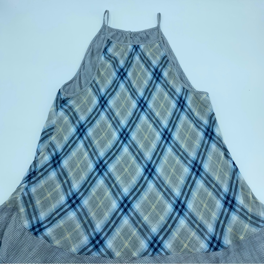Cloth & Stone Halter Blouse Small Flowy Plaid